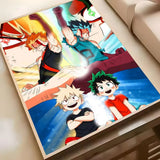 M-My Hero AcademiaS Anime Poster HD Waterproof PVC Wall Art - Aesthetic Removable For Office Home Bedroom