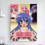 Anime Lucky Star Poster Art Self-adhesive Art Small Poster HD Quality Poster Wall Art Canvas Painting Study Wall Decoration