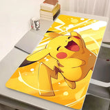 Office PU Leather Mouse Pad Big Japan Anime Keyboard Laptop Pokemon Pikachu Mousepad PC Kawaii Gamer Desk Mat Student Table Mat