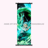 Demon Slayer: Kimetsu No Yaiba Wall Art Canvas Scrolls Pictures Anime Poster Hanging Painting Print Home Decoration Living Room