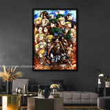Attack on Titan Manga Poster  Decorative Canvas Wall Art x for Living Room  Bedroom  Anime Wall Decor Print