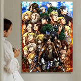 A-A-Attack On T-T-Titan S-s-Season Anime Painting Calligraphy HD Waterproof Canvas Poster Art: Aesthetic Wall Decor Home