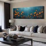 Abstract Floral Handmade Oil Painting On Canvas Wall Art Decoration Original Flowers For Home Bedroom Head Of A Bed Decor Rolled Frameless Unstretched Painting