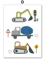 Forklift Tower Crane Dream Quotes Wall Art Canvas