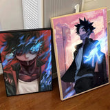 Anime My Hero Academia Dabi Poster Self-adhesive Art Waterproof Paper Sticker Coffee House Bar Room Wall Decor