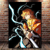 Japanese Anime Demon Slayer Wall Art Poster Nezuko And Tanjiro Home Decor Prints Living Room Bedroom Canvas Painting Mural Gi