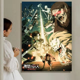 A-A-Attack On T-T-Titan S-s-Season Anime Painting Calligraphy HD Waterproof Canvas Poster Art: Aesthetic Wall Decor Home