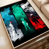 M-My Hero AcademiaS Anime Poster HD Waterproof PVC Wall Art - Aesthetic Removable For Office Home Bedroom