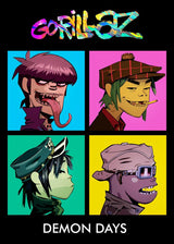 Virtual Anime Rock Band Gorillaz Poster Modern Music Album Cover Canvas Painting Wall Art for Club Living Room Home Decor Mural