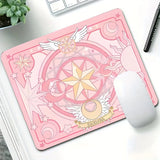 Pink Magic Small Mouse Pad Gaming Laptops Mousepad Gamer Carpet Keyboard Mat Desk Protector Anime Cartoon Mause Pads 18X22CM
