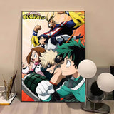 Anime M-My Hero AcademiaS High Quality Print Poster Waterproof Wall Art Movie Posters For Living Bedroom Retro Room Decor Gift