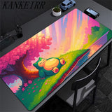 Japan Anime Mouse Pad PC Colorful Gamer Cabinet Mousepad P-pokemon Lugia Keyboard Rug Laptop Gaming Rubber Mat Desk Accessories