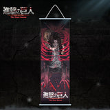Attack on Titan Scroll Canvas Wall Hanging Painting Home Decor Anime Poster Wall Art Room Decoration Gift