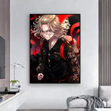 action anime Tokyo Revengers Poster HD Self-Adhesive Waterproof Wall Art Easy to Apply Multi-Scene Decor
