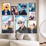 Jujutsu Kaisen Anime Whitepaper Poster Waterproof Paper Sticker Coffee House Bar Aesthetic Art Wall Painting