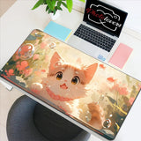Anime Xxl Mouse Pad Gaming Accessories Cartoon Cat Keyboard Mousepad Gamer Desk Mat Cute Computer Offices Pc Cabinet Kawaii Mice