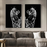 Black And White Animal Tiger Art Print Wall Painting Canvas Picture