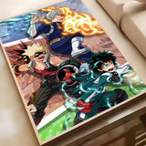 M-My Hero AcademiaS Anime Poster HD Waterproof PVC Wall Art - Aesthetic Removable For Office Home Bedroom