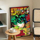 My Hero A-academia Classic Anime Anime Posters Sticky Decoracion Painting Wall Art White Kraft Paper Wall Decor