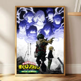 M-My Hero Academia Anime Painting Calligraphy HD Print Art Core – Unframed, Vibrant Wall Art, Ideal for Home
