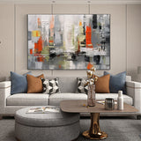 Large Handpaintd Abstract Textured Oil Painting On Canvas Modern Art Poster Wall Picture For Living Room Home Decoration