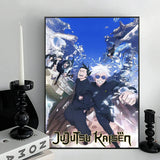 Jujutsu Kaisen Anime Wall Art Prints Poster Gojo Satoru Fujiwara Megumi Itadori Yuji Canvas Painting Home Decor Poster Fans Gift