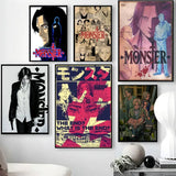 Monster Anime Classic Retro Wall Art, HD Canvas Print Poster, Suitable for Home, Living Room, Room Decoration Painting