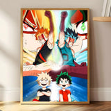 M-My Hero Academia Anime Painting Calligraphy HD Print Art Core – Unframed, Vibrant Wall Art, Ideal for Home