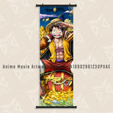 Japanese Hot Classic Anime One Piece Luffy Hanging Scrolls Painting Interior Home Decor Wall Art Poster Canvas Print HD Picture