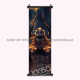 Anime BLEACH Figures Posters Kurosaki Ichigo Wall Art Scrolls Picture Kuchiki Rukia Home Decor Canvas Japanese Hanging Painting