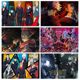 Popular Japanese Anime Jujutsu Kaisen Poster Classic Comics Prints Canvas Painting Wall Art Pictures Home Room Modern Decoration