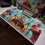 Large Mats E-E-Evangelione Mouse Pad Gamer Desk XXL Rug Office Accessories Computer Table Carpets Anime PC Gaming E-Sports Pads