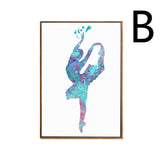 Canvas Wall Art Modern Nordic Parisian Dancer Painting
