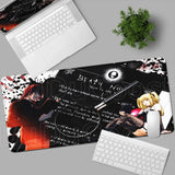 New DEATH NOTE Misa Amane Mousepad Black Pretty Anime Girl Mouse Pad Non-slip Gamer Keyboard Notebook Desk Mat PC Computer Table