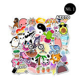 Color anime cartoon stickers cute suitcase decoration waterproof
