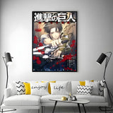 Anime A-Attack on TitanS Poster Versatile HD Waterproof Wall Art Self-Adhesive Decor for Any Space Ideal Gift