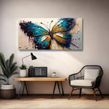 Handmade Oil Painting Canvas Wall Art Decoration Animal Abstract Texture Butterfly For Home Living Room Decor Rolled Frameless Unstretched Painting