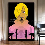 Anime Luffy Poster Printing Canvas Painting Home Living Room Suitable for Bedroom Bar Cafe Entrance Art Wall Painting Decoration