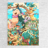 Anime Pokemon Canvas Painting Bulbasaur Charmander Squirtle Poster and Print Watercolor Wall Art Picture Home Decor Kids Gifts