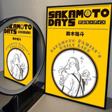 Popular Japanese Anime SAKAMOTO DAYS Prints Poster Figure Taro Sakamoto Canvas Prints Wall Art Home Decor Art Poster Fans Gifts