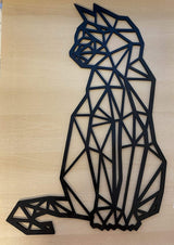 Carved Metal Wall Art Cat Interior Home Decor Crafts