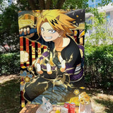 My Hero Academia Kaminari Denki Banner Art Printing Japanese Wall Flag Anime Wall Hanging Home Decor