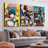 Anime M-My Hero AcademiaS High Quality Print Poster Waterproof Wall Art Movie Posters For Living Bedroom Retro Room Decor Gift