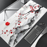 Sakura Computer Keyboard Mat Deskmat Cute Mouse Pad Rubber Anti slip Gaming Mousepad Anime Laptop Accessories Desk Mats 90x40cm