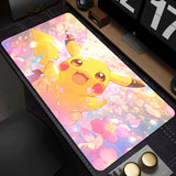 New Kawaii Japan Anime Pikachu Leather Mouse Pad PC Colorful Gamer Cabinet Mousepad Pokemon Keyboard Rug Laptop Gaming Desk Mat