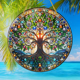 Acrylic Glass Effect Wall Art Disc Pendant