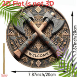 American Retro 2D Flat-Print Wooden Wall Guesthouse Wall Art Restaurant Home Hanging Decor