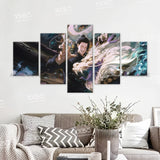 Anime Jujutsu Kaisen Character 5PCS Home Decor Canvas Paintings Pictures Wall Art Printed Poster No Frame Artwork Living Room