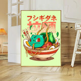 Anime P-Pokemon Poster Art  canvas poster Coffee House Bar Room Wall Decor