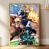 M-My Hero Academia Anime Painting Calligraphy HD Print Art Core – Unframed, Vibrant Wall Art, Ideal for Home